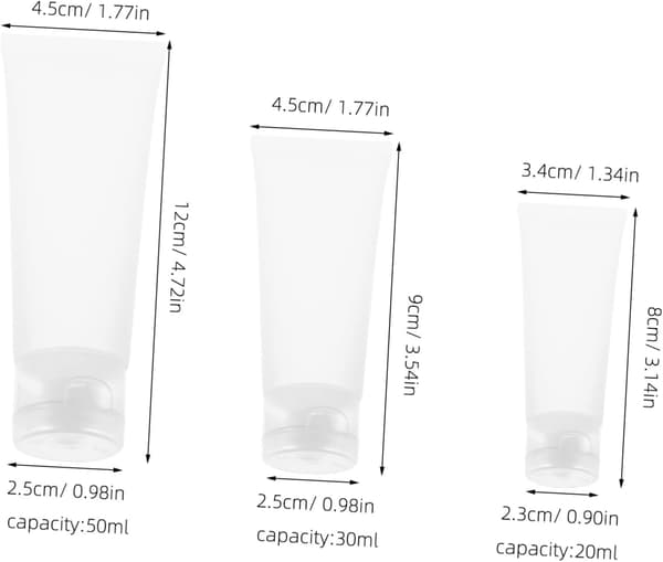 30 stk. genopfyldelige rejse-makeuptuber 20 ml 30 ml 50 ml bærbare matte plastik-klemmeflasker