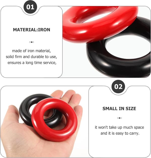 4 st golfviktade svingringar, järnträningsringar för golfklubbsvingträning