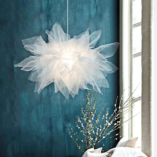 LED Hengelampe Hvit Mesh Lysekrone Moderne Rom