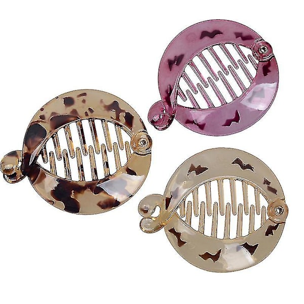 Nya 3-pack Banan Hårklämmor set2