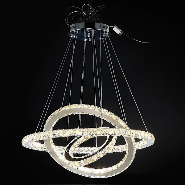 3-armet 70 cm Krystal Dæmpbar LED-Lysekrone Hængende Lampe