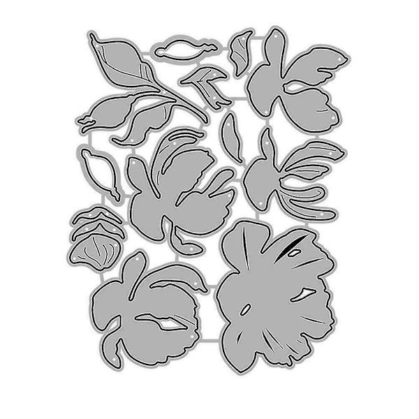Blomsterprægningsform Håndværk Metal Skæreforme Til DIY Album Kort (1stk)