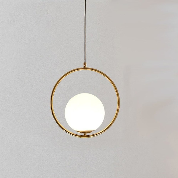 178cm LED-pendellampe, enkelt design, gullkule, kjøkkenøy