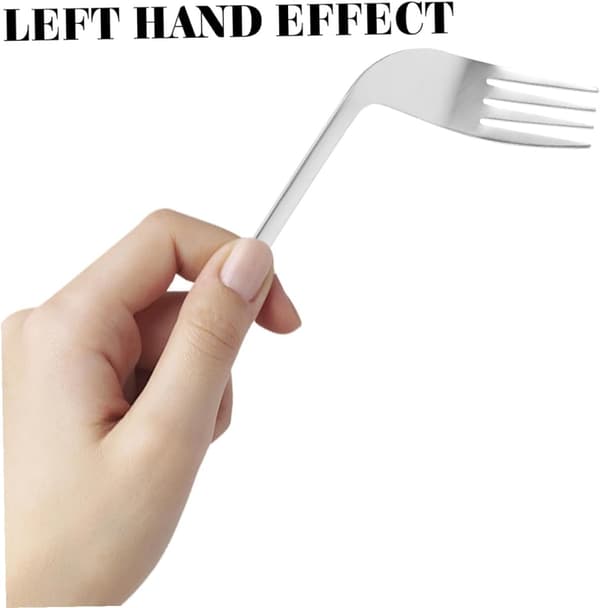 10 stk. buede gafler for eldre, spisebestikk for pasienter, selvmatende gafler