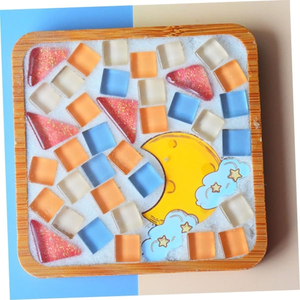 DIY Mosaiikkialusetin Sarja Neliö Käsityötarvikkeet Setit Pojille ja Tytöille Aikuisille