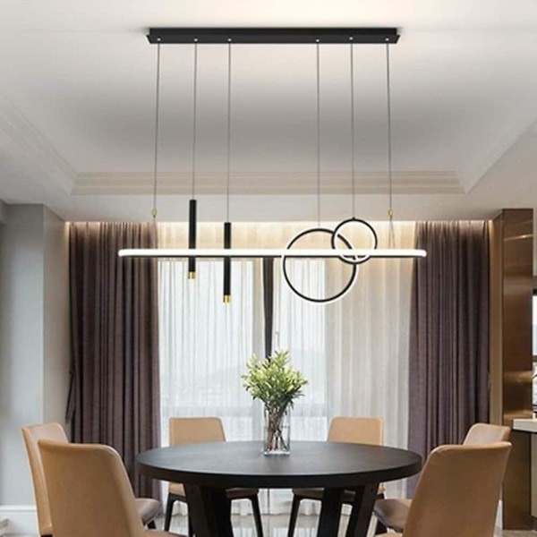 1-lys 108cm LED Pendellampe Cirkel Design Metal Moderne