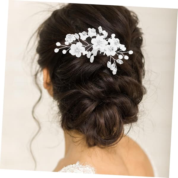 Brudehårstilbehør Rhinestone Sidekam til kvinder Elegant bryllupshårklemme til særlige begivenheder og ceremonier