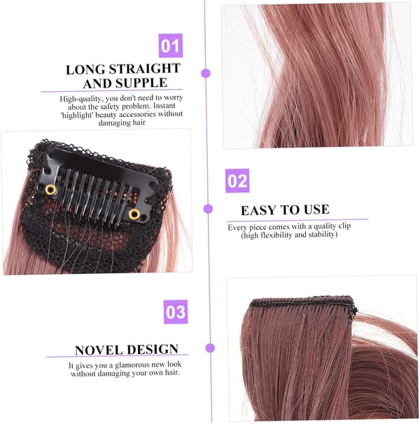 4 stk. gradient hårfarge lange krøllete hårdeler extensions highlight hårstykker for jenter tilbehør