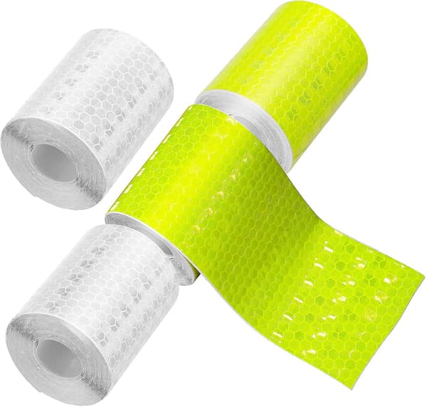 4 ruller reflekterende plastpose advarsel sikkerhetstape høy synlighet reflekterende tape for nattsikkerhetsklistremerke