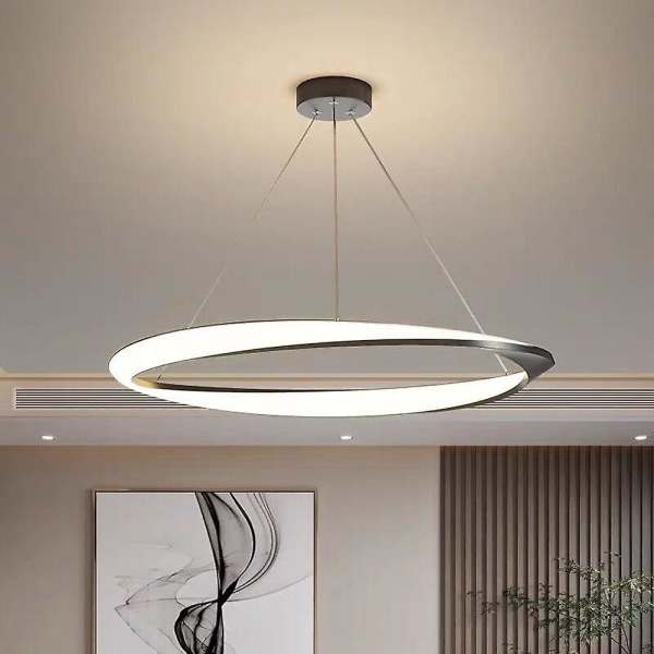 60cm LED Pendel 1-lys Ring Circle Design Dæmpbar