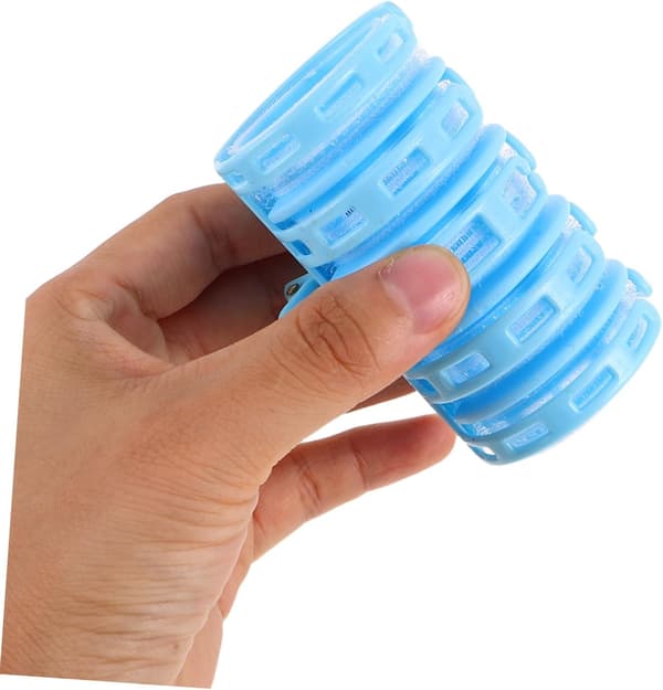 8 st Bangs Roller Värmefria Hårrullar Plastlockar för Långt Hår Gör-det-själv Stylingklämmor för Kvinnor