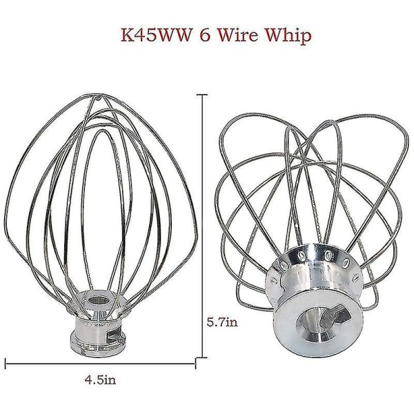 Blandarset för Ksm150 Inkluderar Degkrokar, Visp och Belagd Platt Visp, 3 Delar Stativblandare Re-yuhao