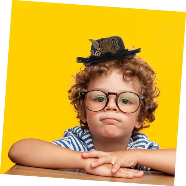 Retro Høj Hat til Performance Steampunk Hat Hårnål som Hårtilbehør til Piger under Halloween