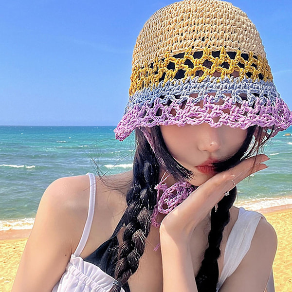 Dame Crochet Spandau Hat Kvinder Udendørs Sport Fisker Hat Til Kvinder Casual Red
