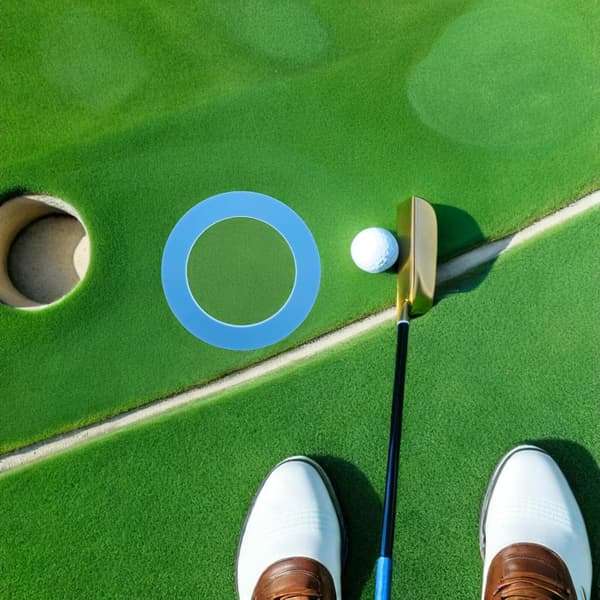 2st Bärbara Blå Golf Träningsputtkoppar Silikon Träningshålringar