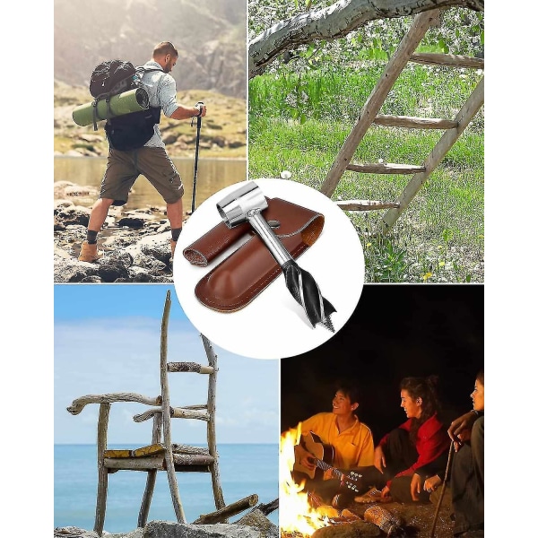 Manuell Borr för Bushcraft Överlevnad Verktyg Handvev