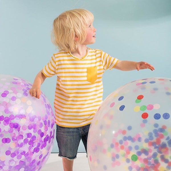36 tuuman pyöreä konfettijuhla Clear Balloon Ystävänpäivä