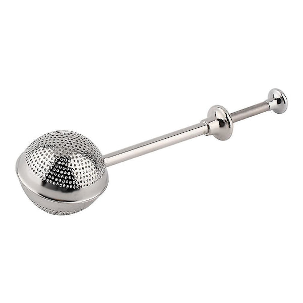 Kule-trykk Te-blad Urte Låsende Infuser Sil