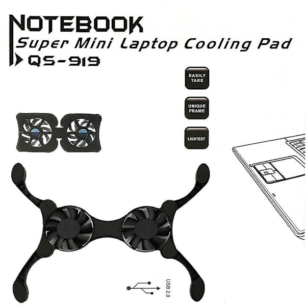 USB Mini Octopus Notebook Fan Kølepude 14 Tommer Laptop