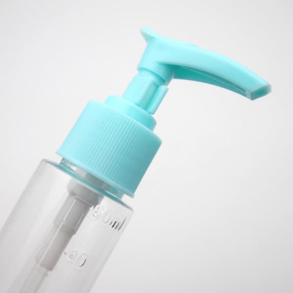 4st 50ml Presspump Reseflaskor för Duschgel och Tvål, Läckagesäkra Underflaskor med Anknäbbsmunstycke