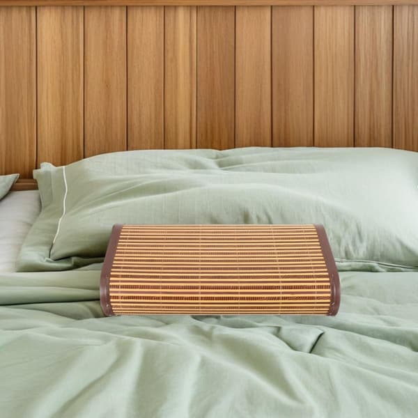 2 st bambu ihålig kudde sommarkuddar ergonomiskt stöd andningsbar design khaki