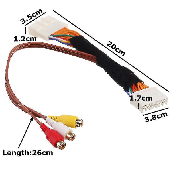 28 Pin Av Video Ljudkabel För / Touch 2 Och Entune Monitorer Huvudenheter (haoyi)-yuhao