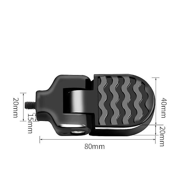 1 Par Mini Sykkel Bakpedal Brettbar Fotstøtte Sykkel Pigger Ikke- Fotpedal Bakpedal Rask Utgivelse