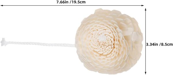 5 stk. Aromaterapi Dekoration Duftspreder Blomsterhoved Bomuldsreb Duftblomster