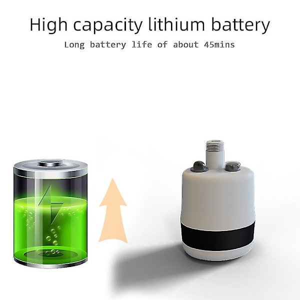 Bärbar Dusch Camping Utomhusdusch Handhållen Elektrisk Dusch Batteridriven Kompakt Handhållen Laddningsbar Campingduschhuvud