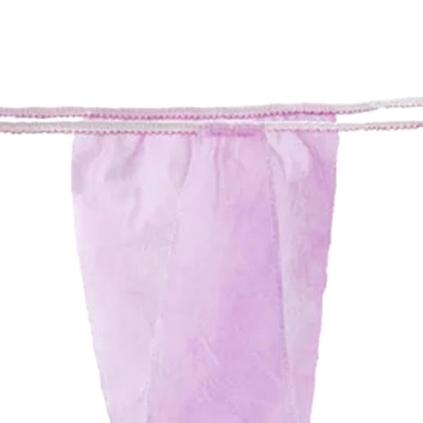 100 stk/sett Engangs Truser Midje T Thong Praktisk Kvinner Hygienisk T Thong Undertøy For Spa-yuhao Black