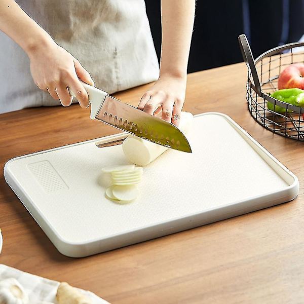 Japansk stil tykt skjærebrett med håndtak og sklisikker overflate