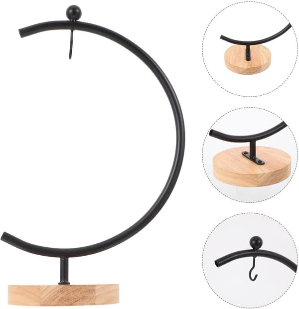 Jernpyntstativ Krokstativ Svart Rustikk Minimalistisk Stil Multifunksjonell Bruk Enkel Installasjon