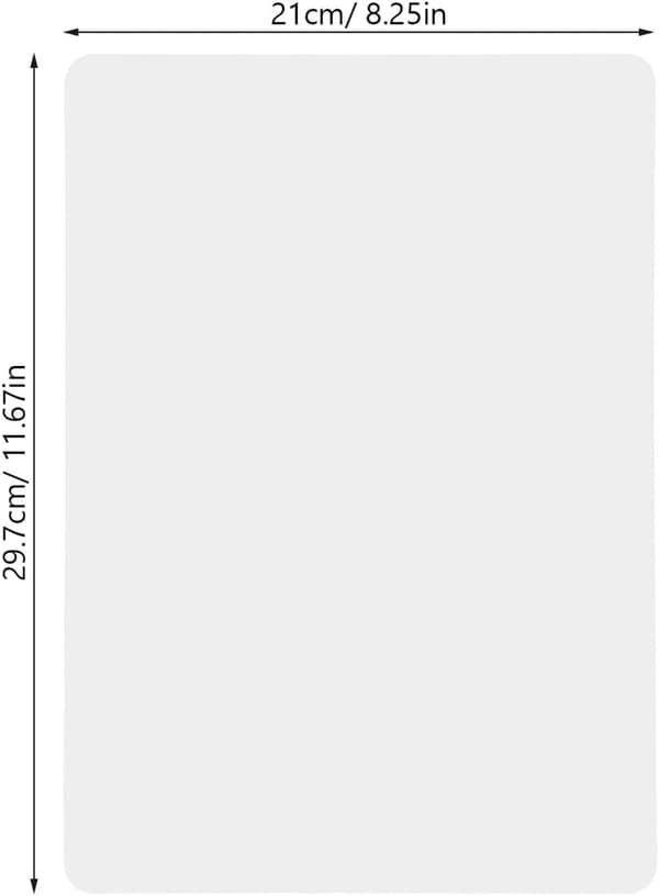 Utslettbart skriveark 29.7X21Cm 2 stk Lett Kompakt Tørrsletteark
