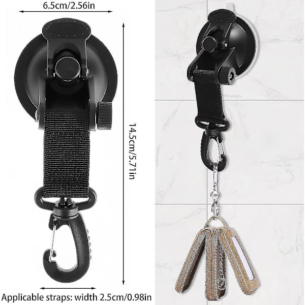 6 stk Bil Sugkopp Anker Camping Sugkopper, Multifunksjonell Heavy Duty Sugkopp
