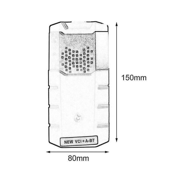 TCS CDP Pro OBD2 Bluetooth-skanner, gull, spenningsmåler