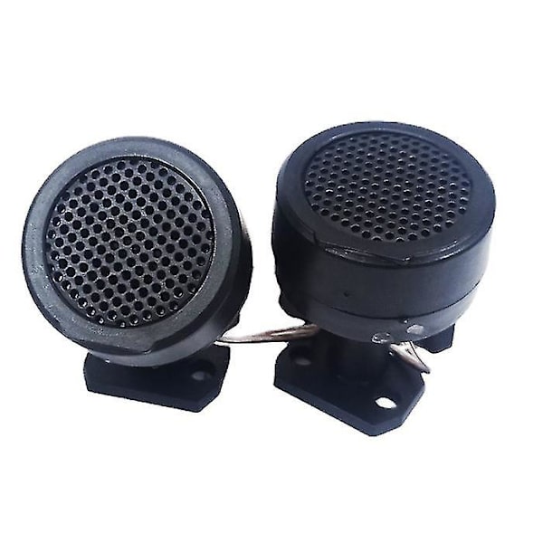 Billaudiohøjttaler, 12v 500w Rund Super Kraftfuld Højttaler Tweeter Højttaler 2stk Sort