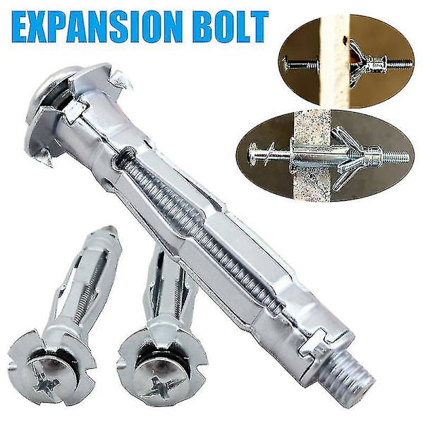 Trådformade Expansionsbultar Hårdvara Fästelement Ankarplugg Hålrumsfixering Hållbara Tillbehör (10 stycken)