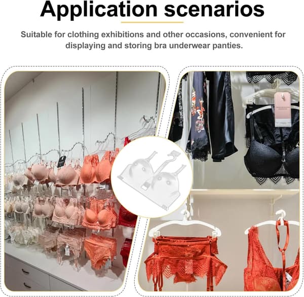 2 st liten bh-mannequin med plasthängare för underkläder och display