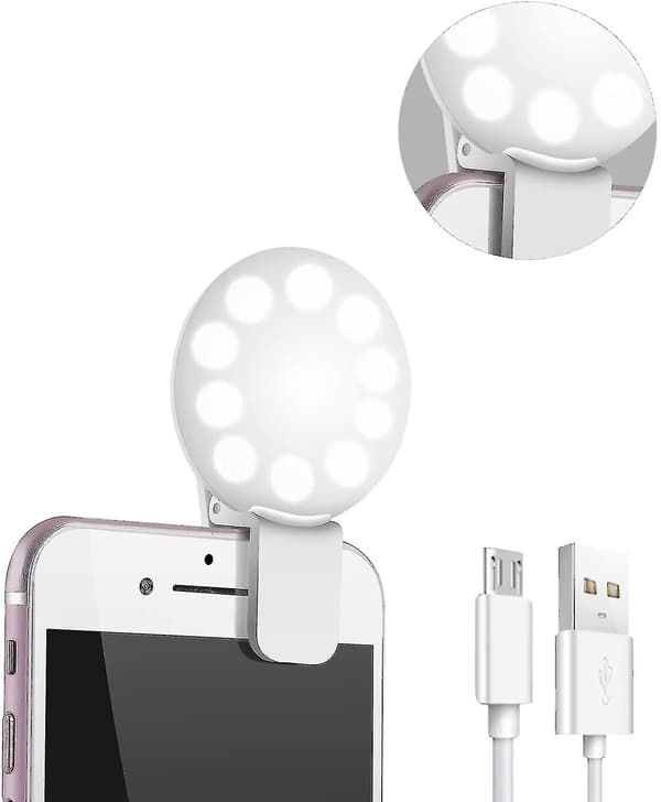 Selfie Ringlys, Missbig Mini Selfie Lys, Selfie Lysring