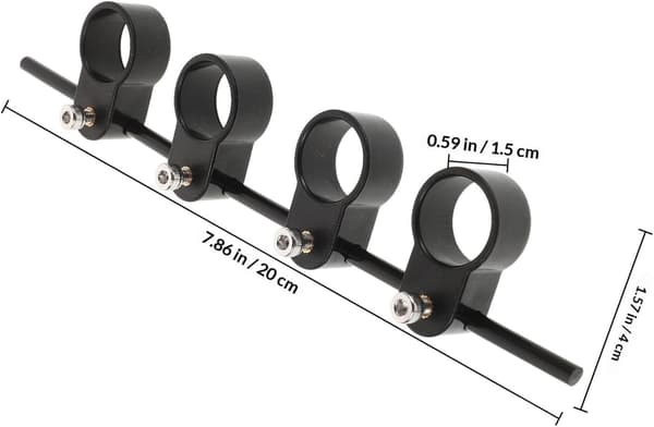 Fingerutvider for gitar og bass med elastisk koblingsstang, ABS- og silikonmateriale
