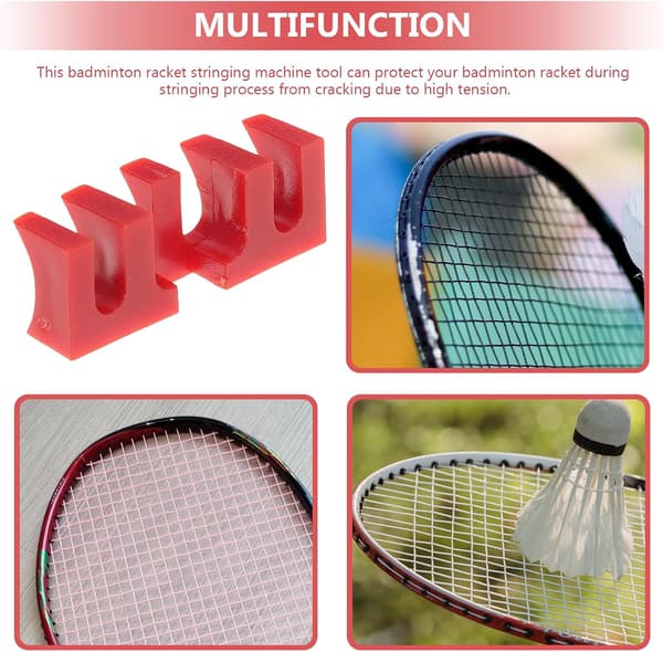 Badminton Racket Stringing Machine Load Reducers 2 stk Rød Strengtrykkreduserende Adapterverktøy