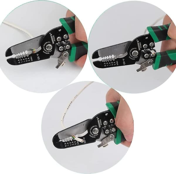 Wire Stripper, Elektriker Wire Cutters, Wire Stripping - Profesjonell Crimper - 180mm
