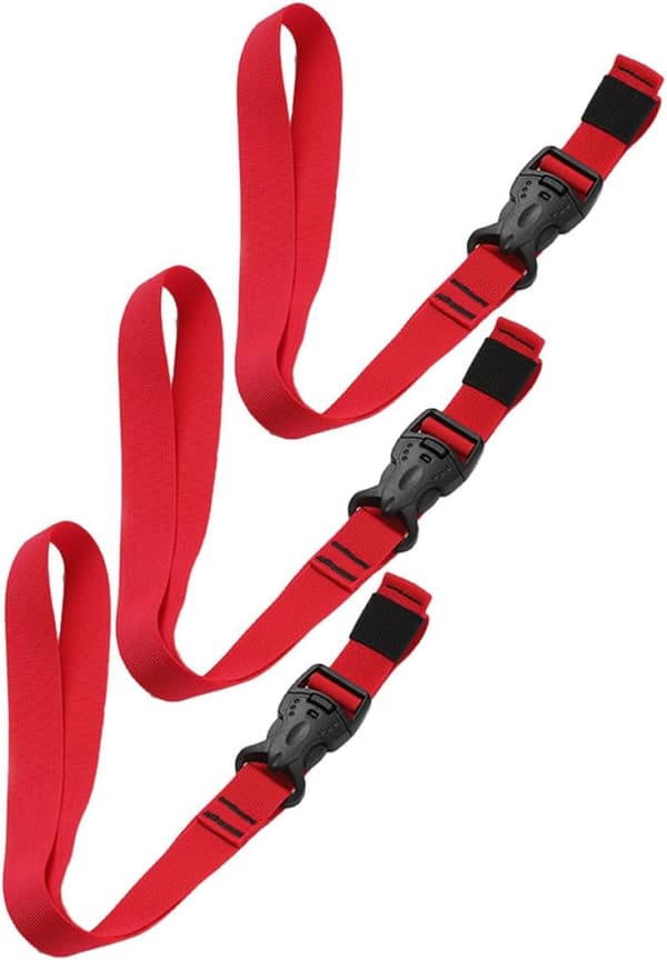 3 stk. udendørs nylon surringsstropper med spænde 1m surringsstropper