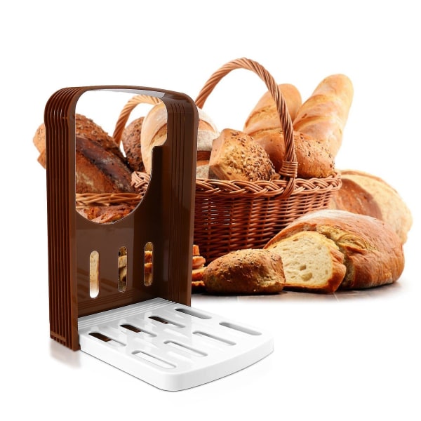2 st Brödskivare Brödmaskin Toast Bagel Bröd Sandwich Skivare Kutter Vikbar Och Justerbar Hem