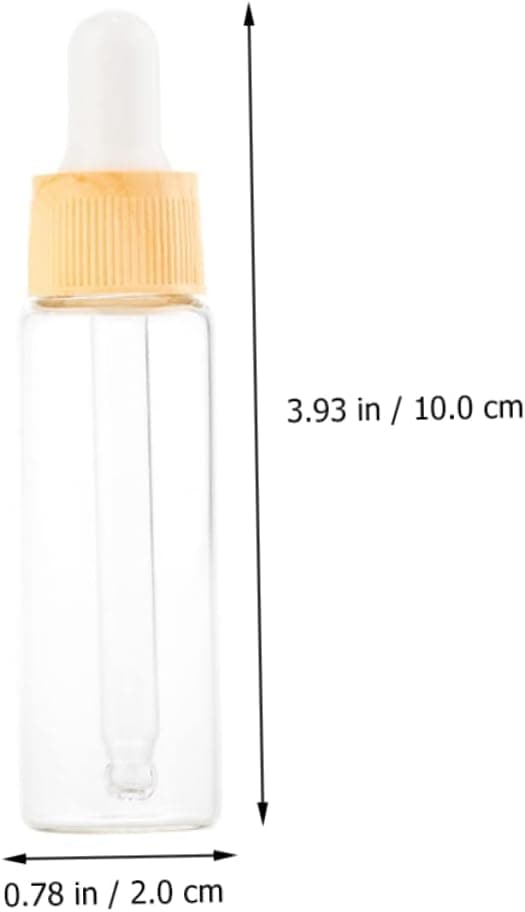 12 st underförpackningsdroppflaska eterisk oljeflaska glas för parfymprovflaskor tom droppflaska