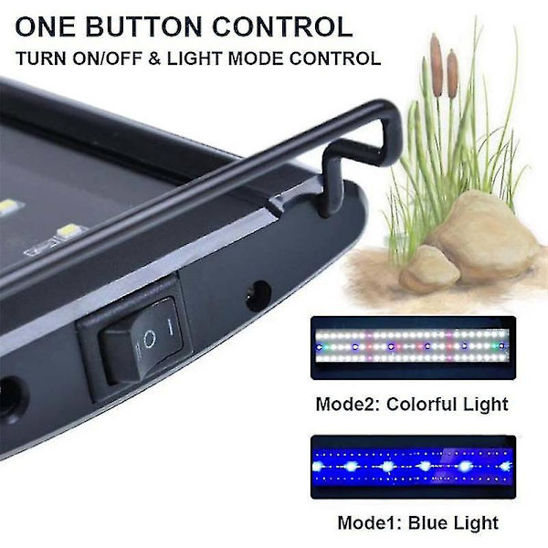 Fuld Spektrum LED Akvarielys Multifarvet Fiskekum