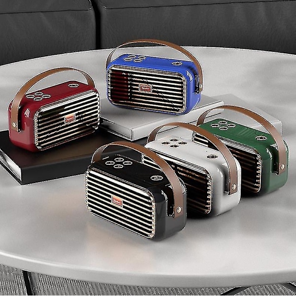 Bluetooth-högtalare Retro Trådlös Liten Stereo Prydnadsföremål Högtalare Funky Presenter