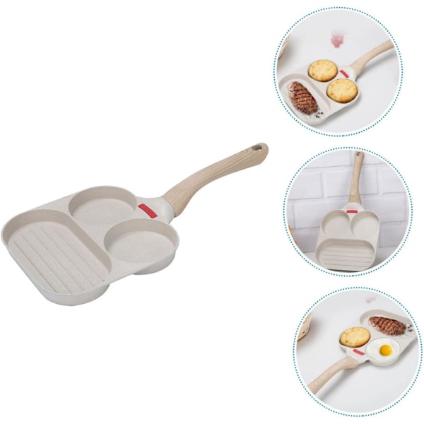 Frukost Äggpanna Non-Stick Stekpanna Set Camping Multifunktionell Enkel Rengöring