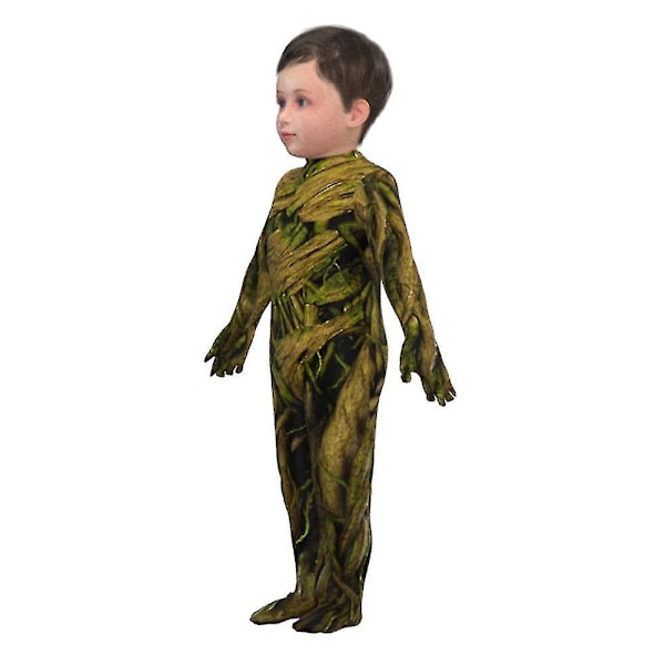 Jag är Groot Prestandakostym Guardians Of The Character Strumpbyxor Groot Bodysuit Med Mask Set Barn Unisex 5-6 Years