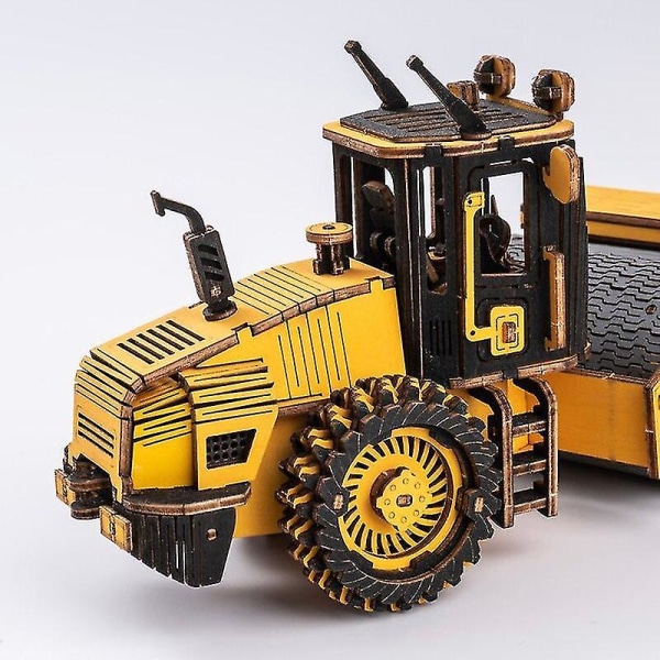 3D træpuslespil Road Roller STEM pædagogisk legetøj